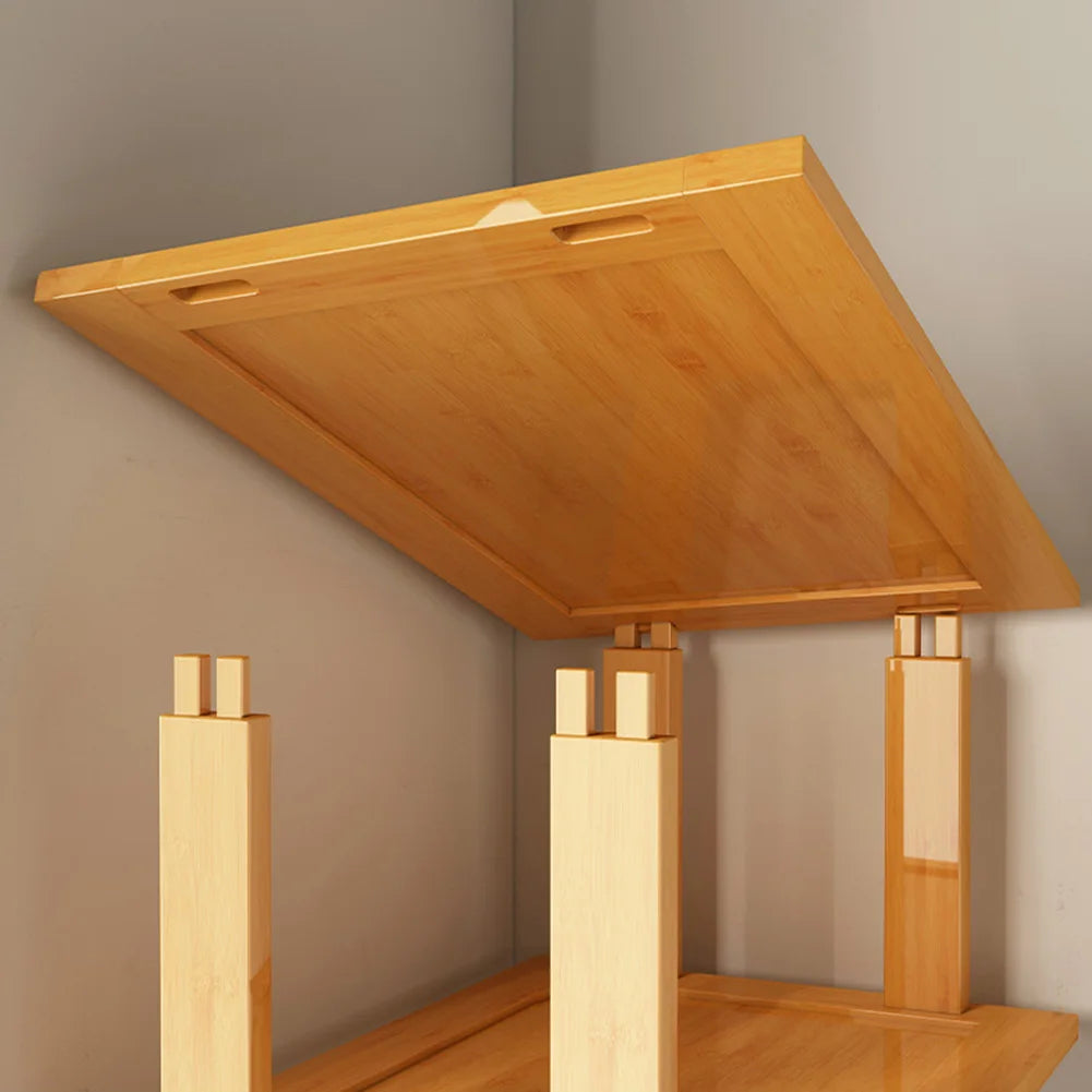 Multi-Layer Shoe Rack Cabinet Narrow Door Corner Seam Storage