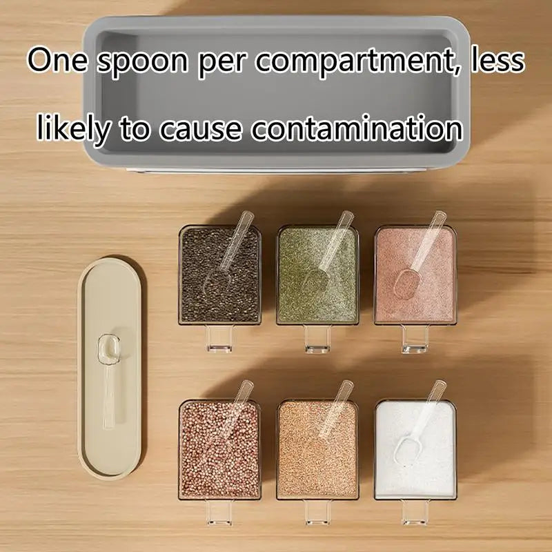 Adhesive Wall Mounted Condiment Jar Set Seasoning Storage Box Organizer for Home Kitchen