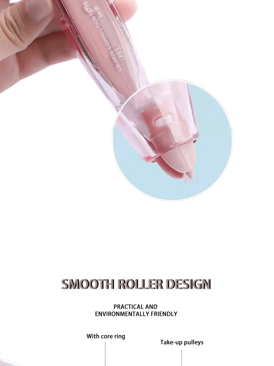 Refillable Correction Tape Set (4 Dispensers, 10 Refills)