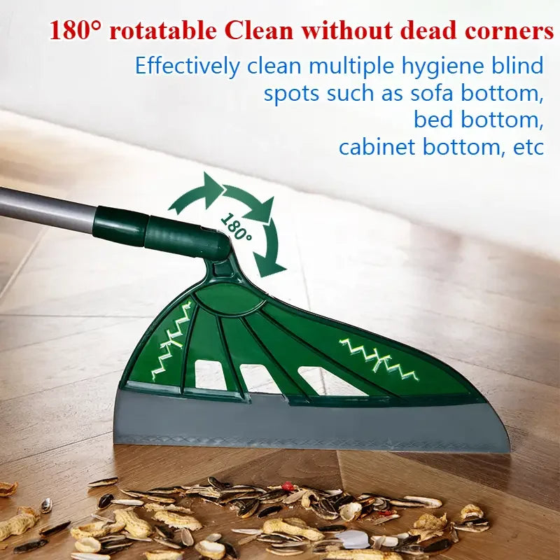 Rotating Magic Broom 180° Telescopic Static-Free Sweeper (Light Gray)