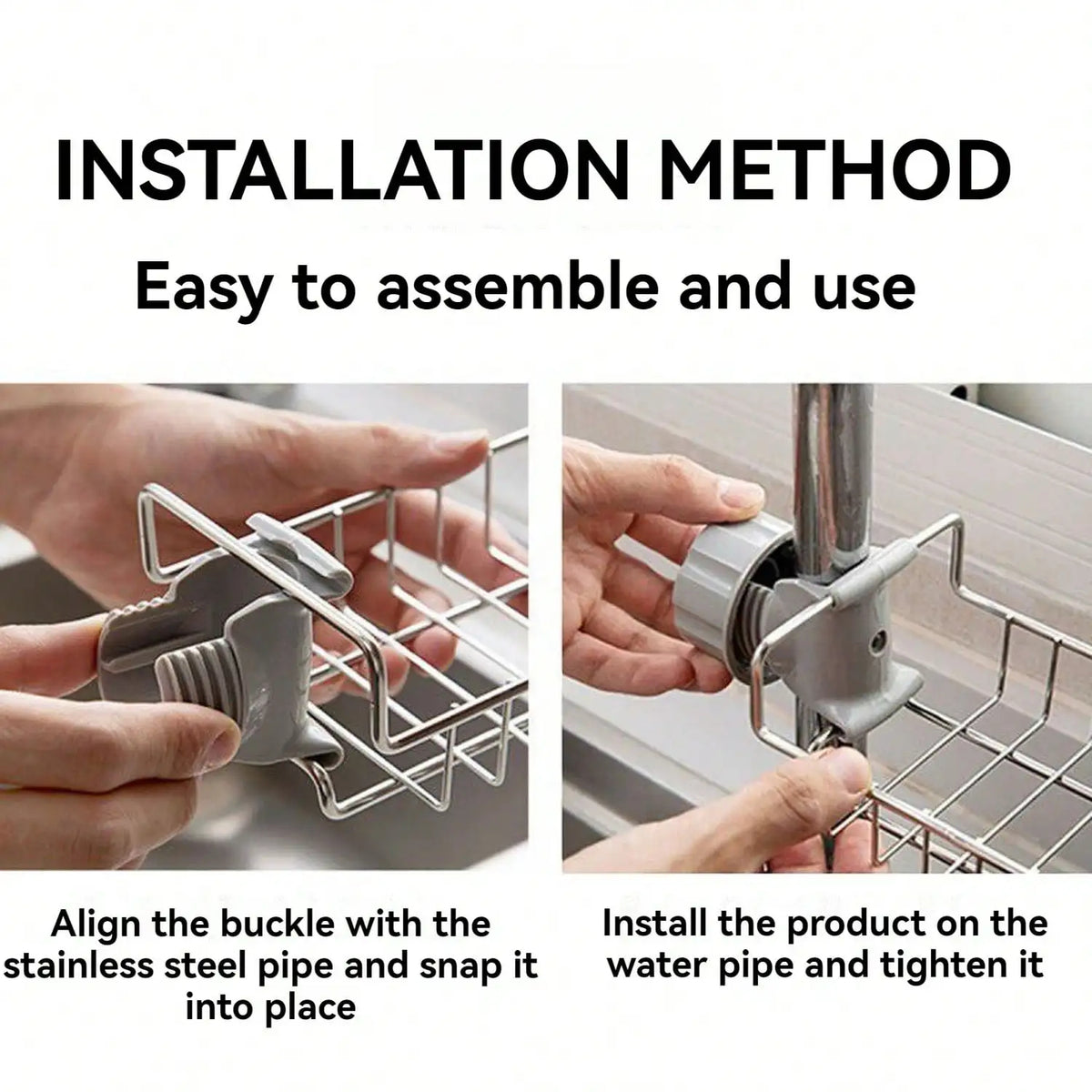 Kitchen Hanging Drain Rack for Dishcloths Brushes