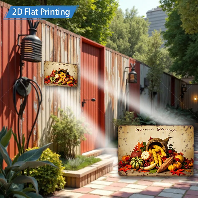 Modern Farmhouse Fall Sign Thanksgiving Wall Decor (8&quot;x12&quot;)