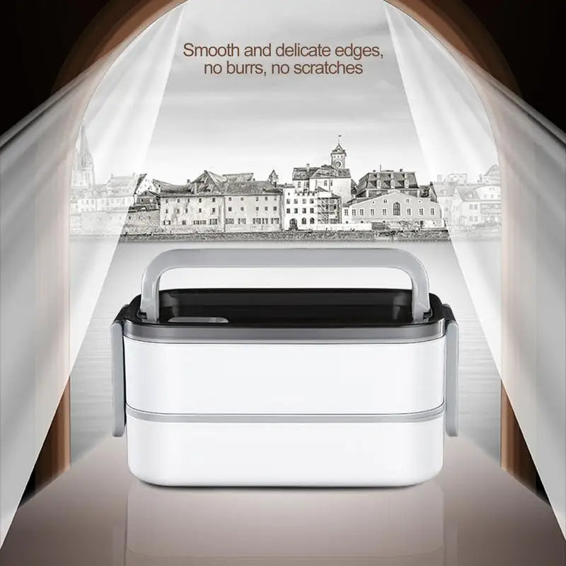 2-Layer Thermal Lunch Box with Handle