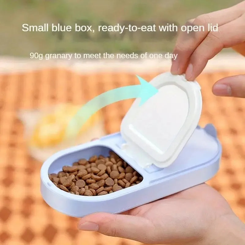 Portable Pet Water Bottle Food Dispenser