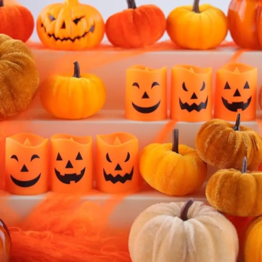 Halloween LED Flameless Candles 6PCS Flickering Indoor Party Decorations