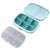 Portable Pill Storage Box 8 Grids for Tablets (Blue)