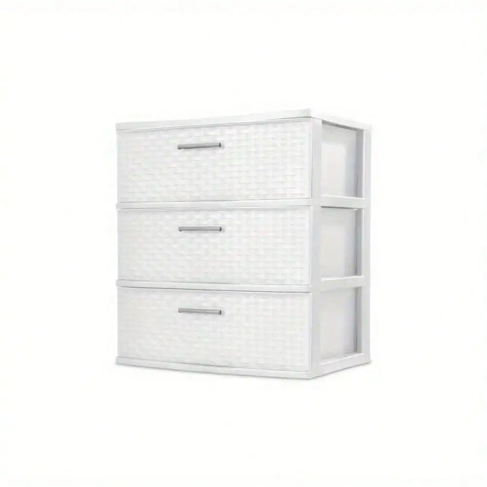 3-Drawer Storage Cabinet Stylish &amp; Easy to Clean