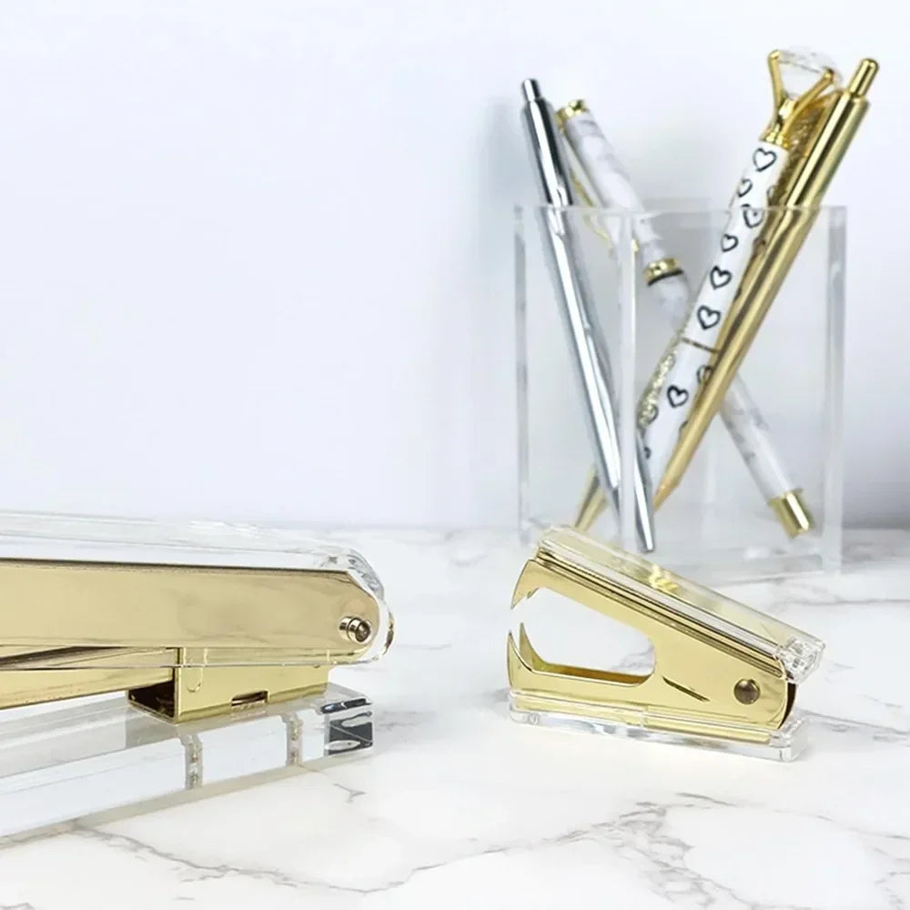 Cute Gold Staple Remover for Desk Accessories (Gold)