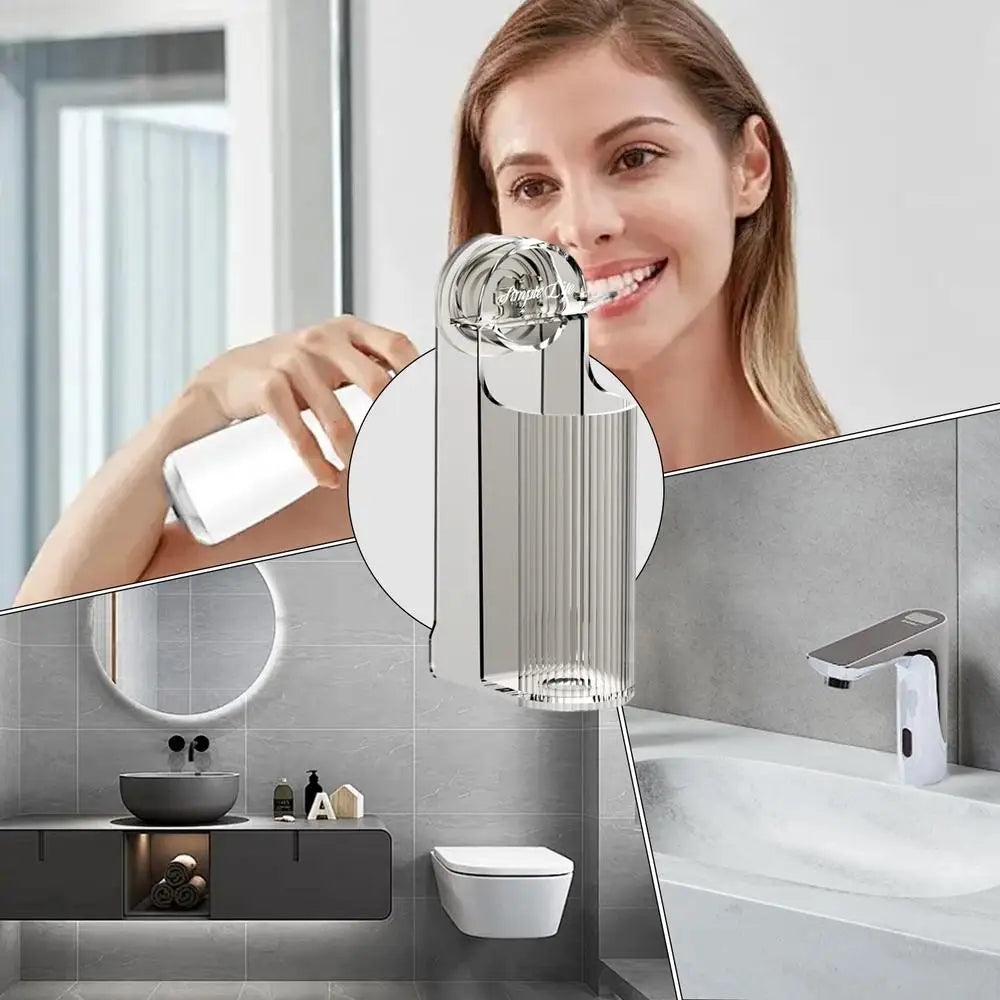 Wall Mounted Electric Toothbrush Holder Non-Drill Adhesive Stand Organizer (Red)