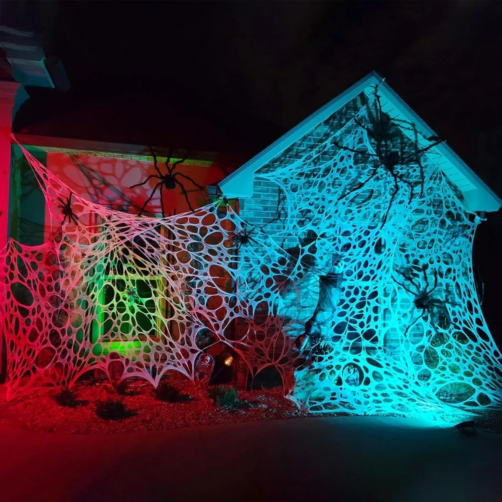 DIY Super Stretchy Spider Web Decorations (Web Only)