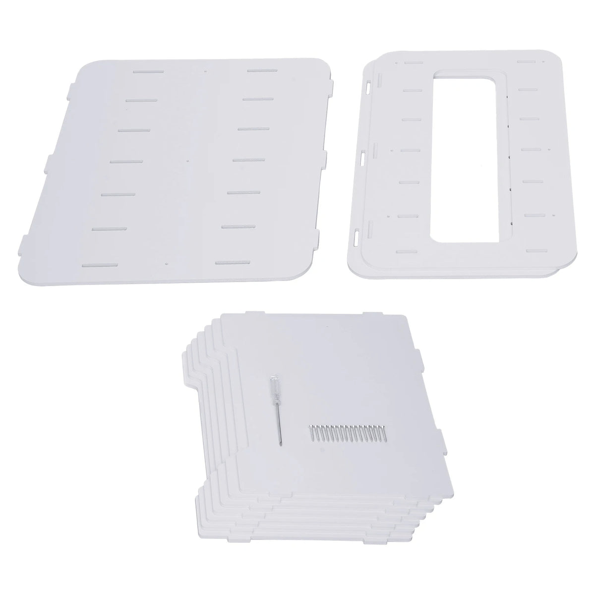 Horizontal Desk File Organizer 7-Tier PVC Paper Sorter for Office Home