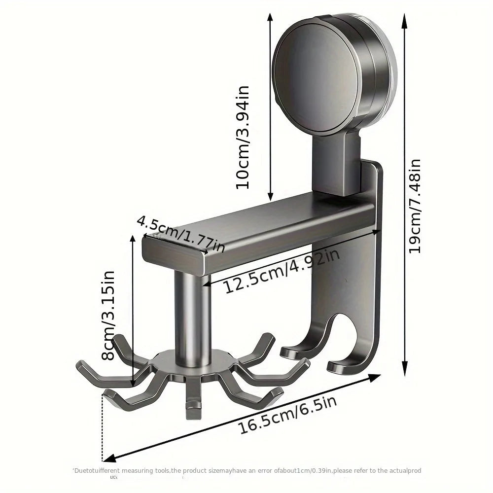 Kitchen Utensil Rack with 360 Degree Hooks