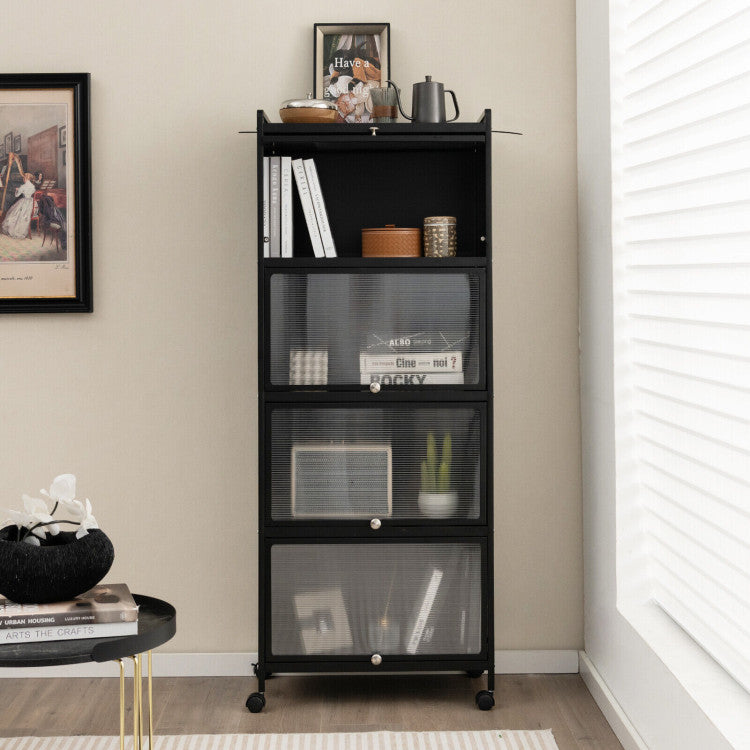 Kitchen Baker&#39;s Rack 5-Tier PC Doors (Black)