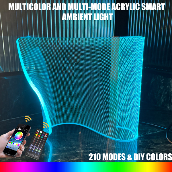 Modern Curved RGB Table Lamp Lighting for Gaming Bedroom