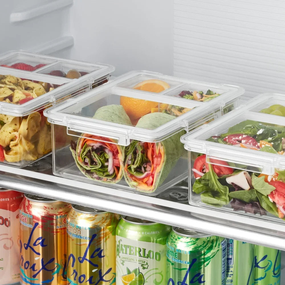 Set of 3 Clear Airtight Food Storage Containers