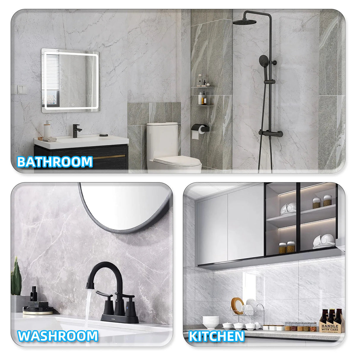 Suction Cup Bathroom Shelf Organizer Cargo Storage Caddy with 4 Hooks and Integrated Towel Bar (Gray)