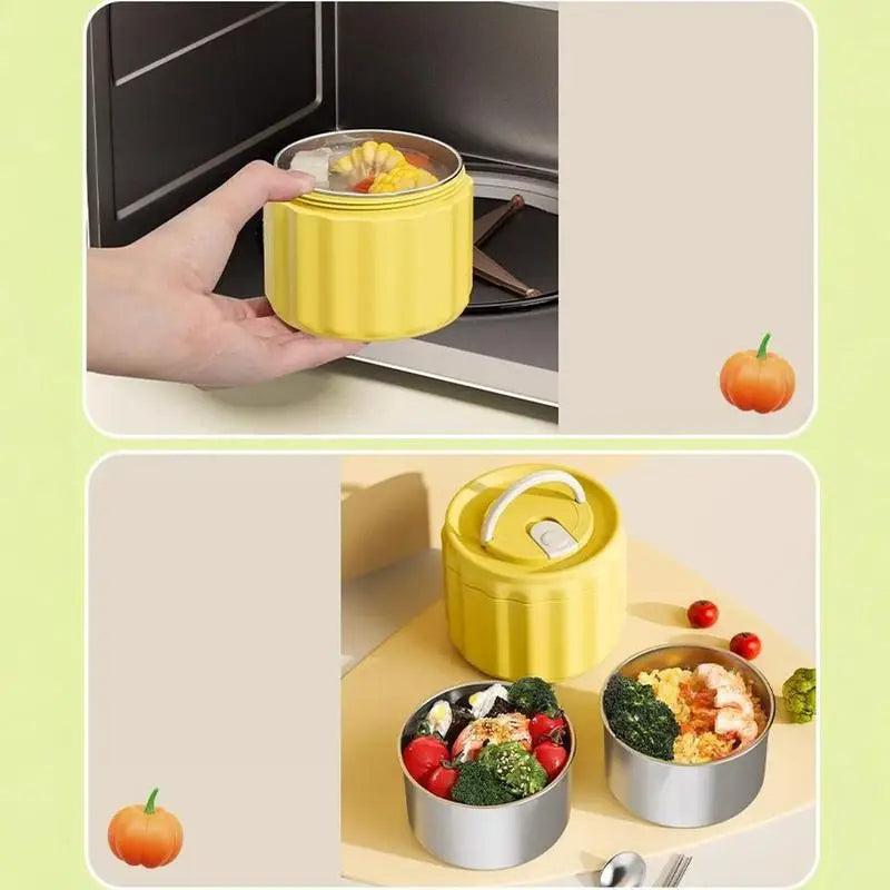 Stainless Steel Lunch Box with Insulated Bag and Utensils