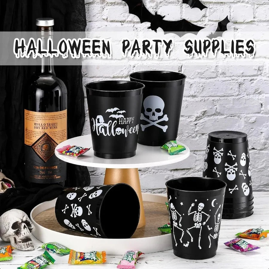 Reusable Halloween Party Cups 100 Pack