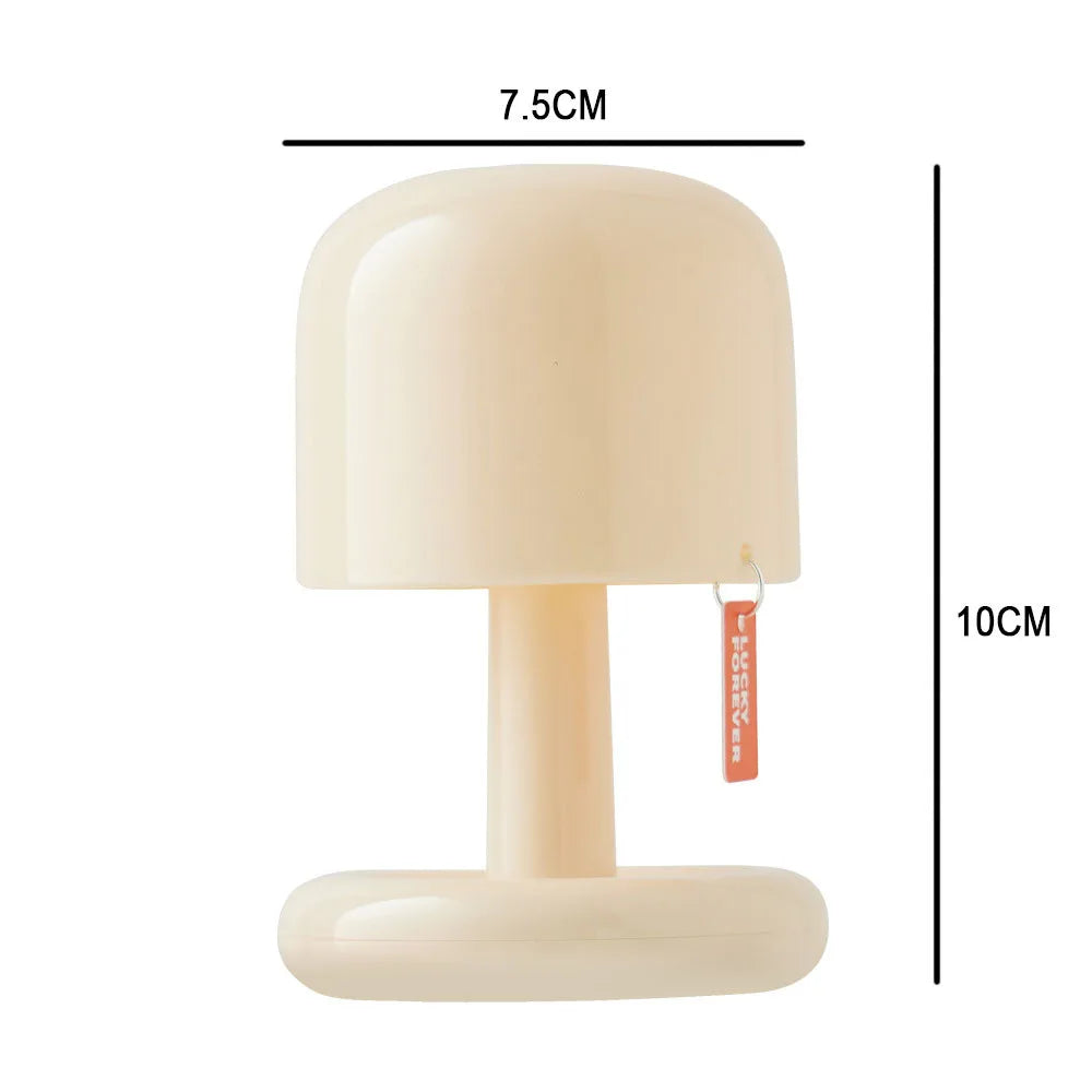 Mini Desktop Sunset Night Lamp USB Rechargeable Mushroom Style