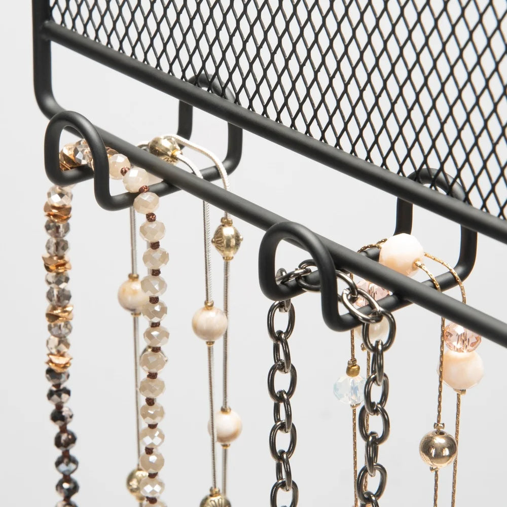 12-Hook Jewelry Rack for Necklaces Bracelets