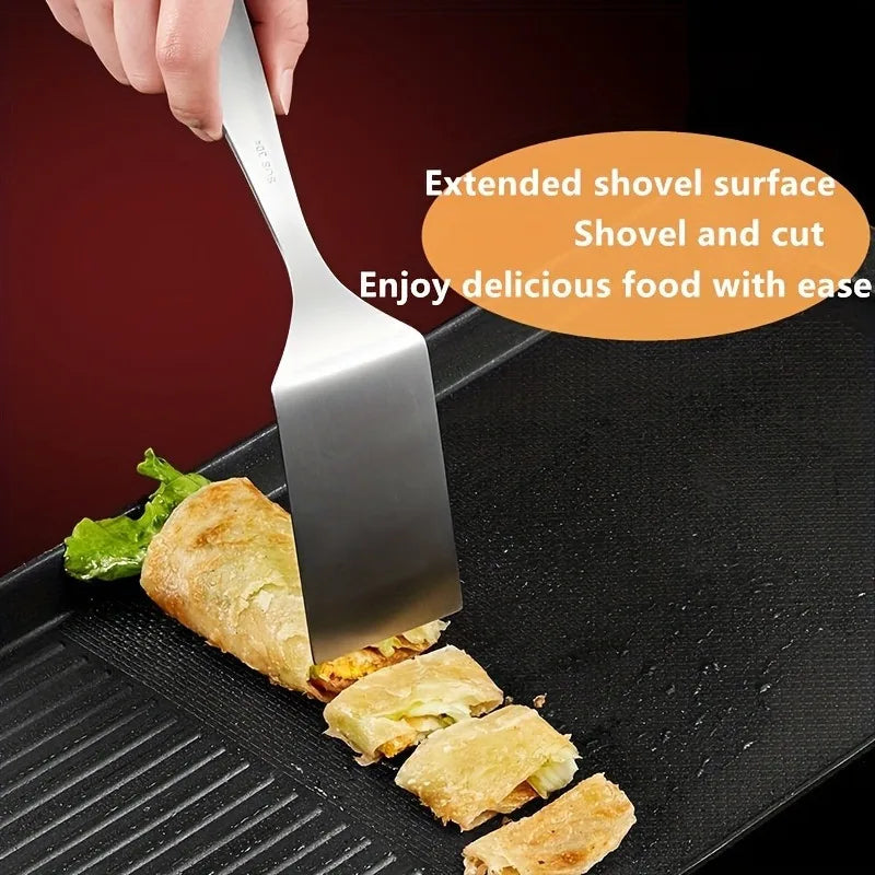 Small Stainless Steel Grill Spatula – Durable Mini Frying Turner for Grilling, Flipping, and Everyday Kitchen Cooking