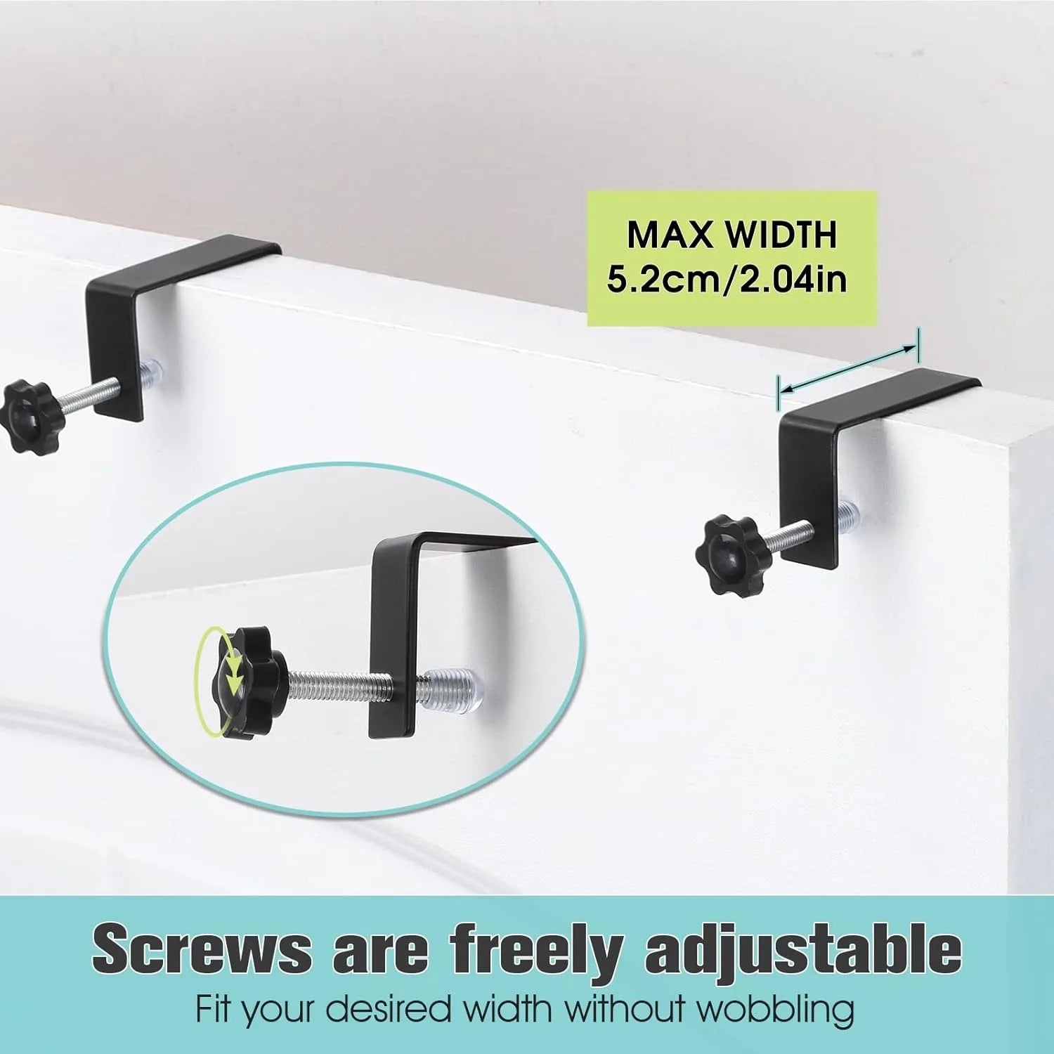 Adjustable Over-Door Shower Caddy (Black)