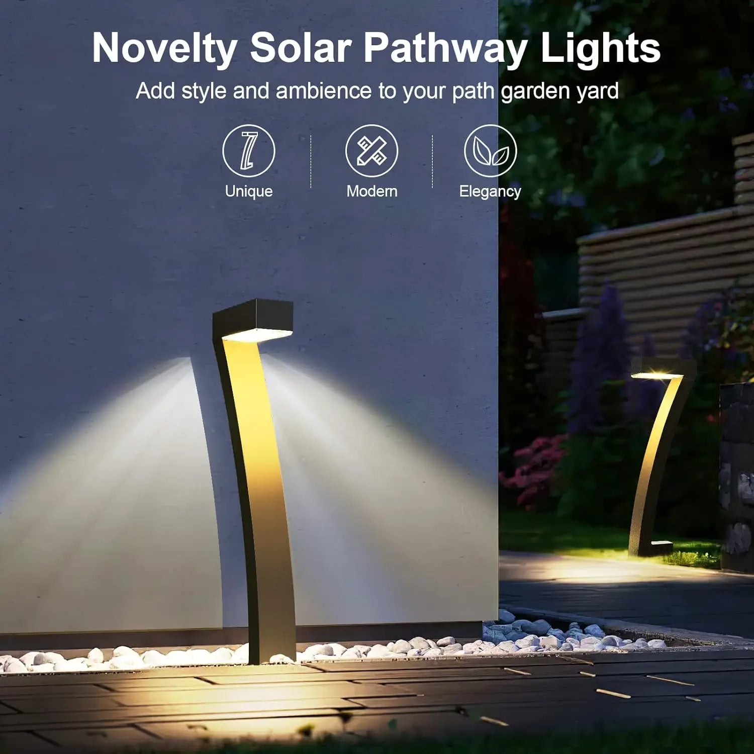 Outdoor Solar 6-Pack Bright Solar Pathway Lights