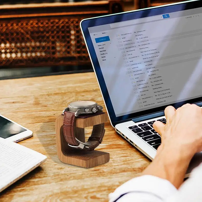 Wooden Watch Holder Jewelry Organizer Stand for Display