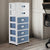 Rolling Storage Cabinet 6-Tier Plastic Drawer Desktop Organizer with Wheels