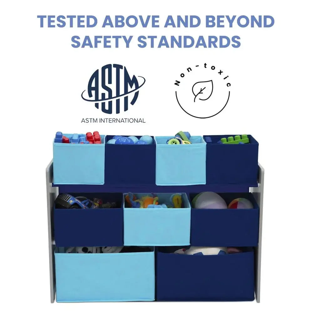 Kids Toy Organizer with Stackable Bins for Kids Room
