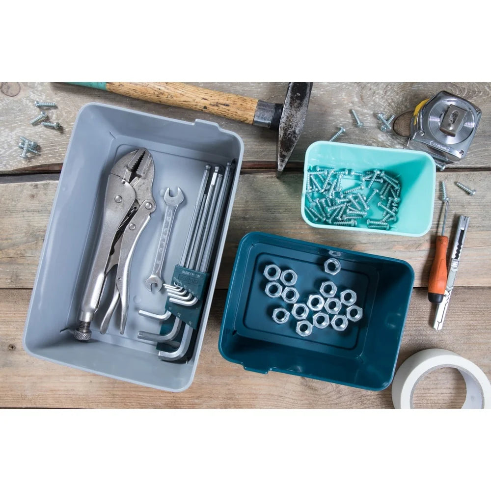 Set of 3 Flexible Drawer Organizers Solid Wall Design Storage Trays