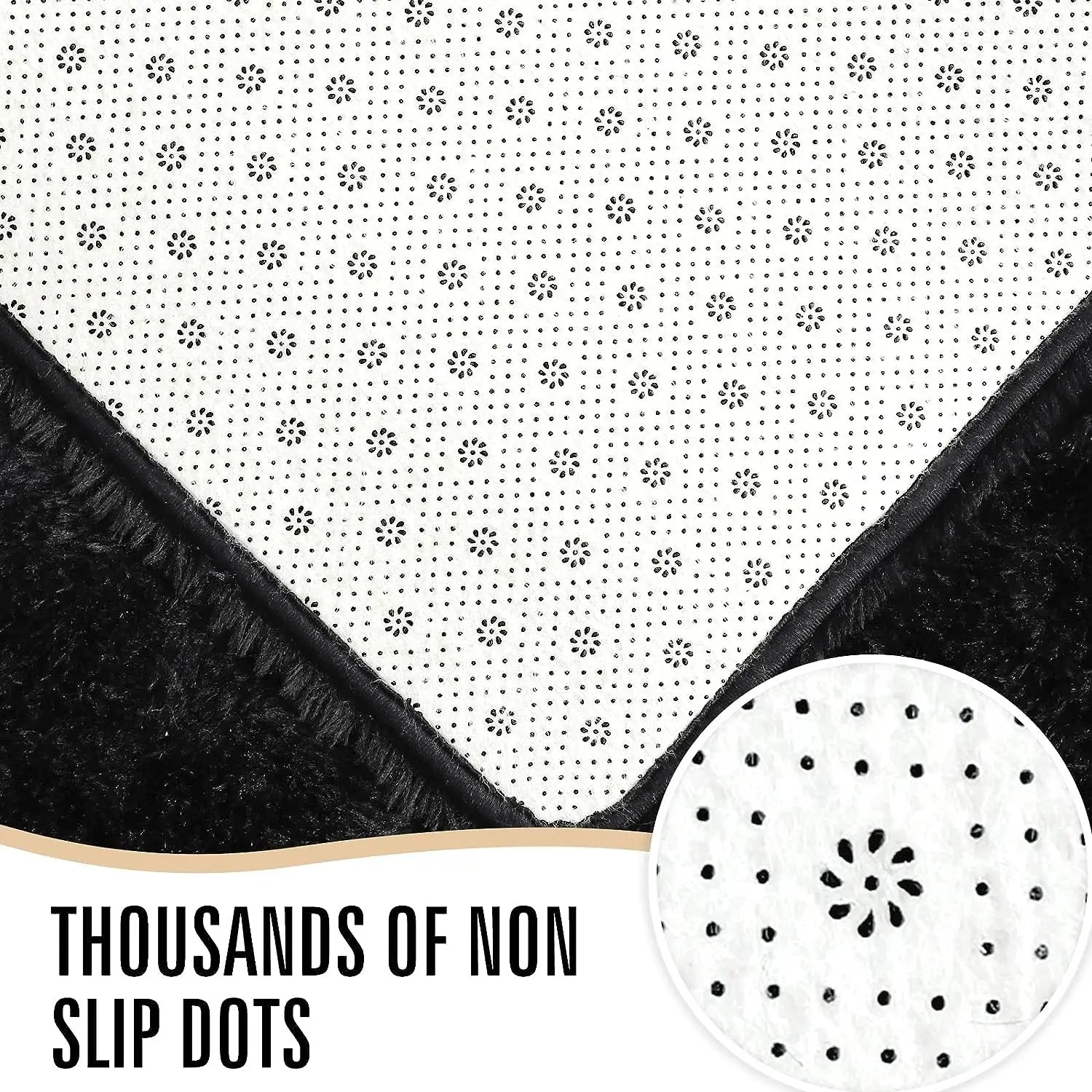 Luxurious Fluffy Area Rug Soft Carpet for Bedroom Living Room (Gray)