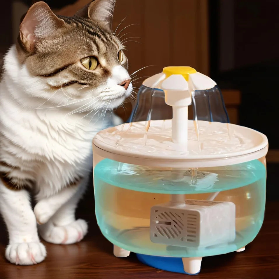 Automatic Bird Shower Bath, Filter Pump Fountain for Parrots (White)