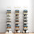 9-Tier Tree Bookshelf with Drawer Modern Book Storage (Black)
