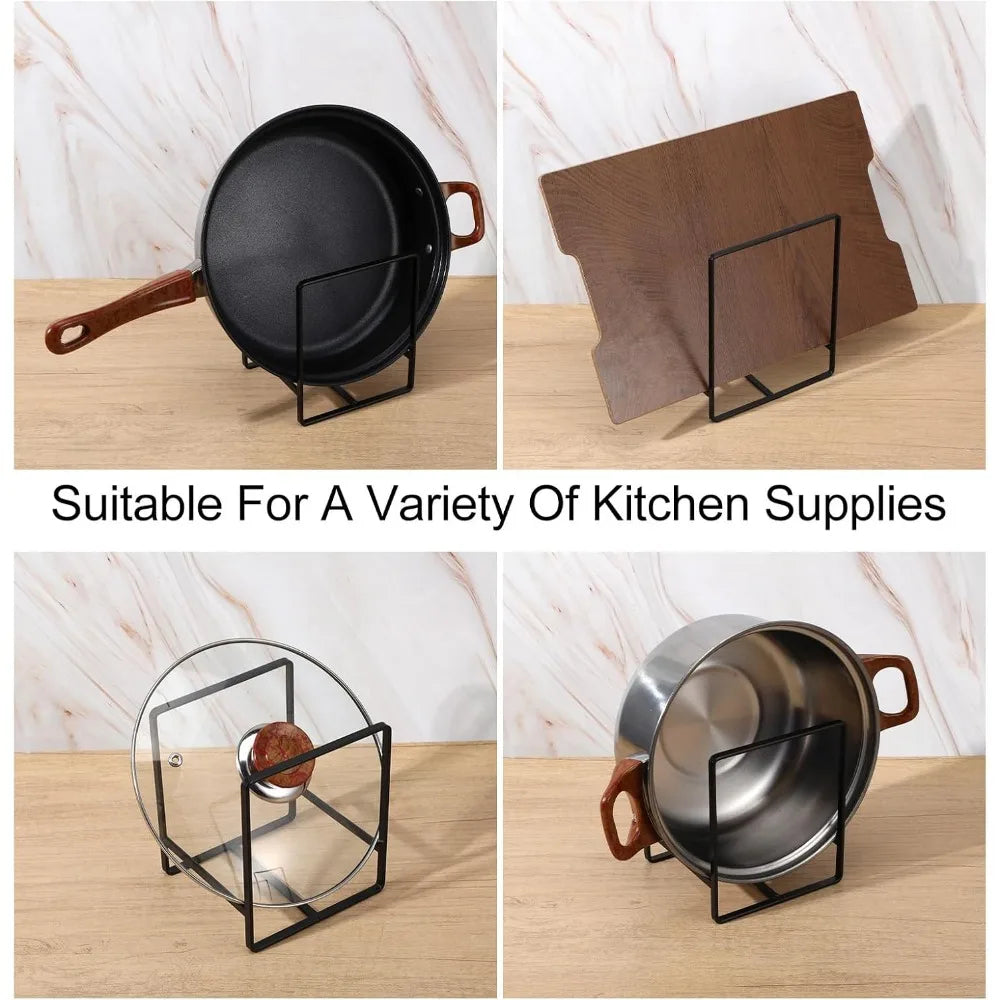 Set of 4 Metal Dish Drying Racks Vertical Plate Organizers for Kitchen Cabinets