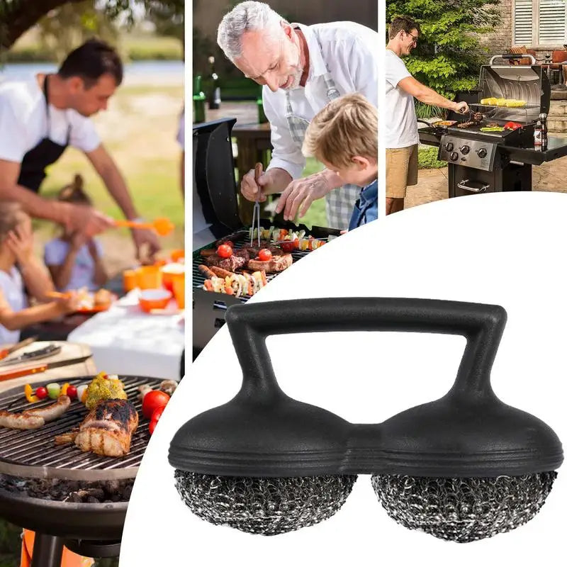 Heavy-Duty Metal Scrubbing Sponge for Grills Pots (Black)