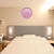 Silent Decorative Clock 8-Inch Battery Operated Clock (Pink)