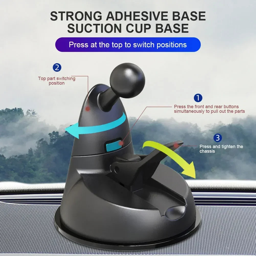 Portable USB Car Fan with Dual Heads 360° Rotation 3 Speeds