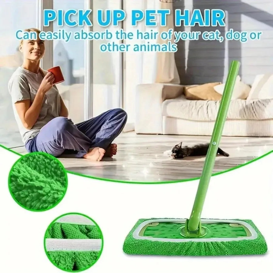 Reusable Dry Sweeping Wet Mopping Pads for Household Floor Cleaning