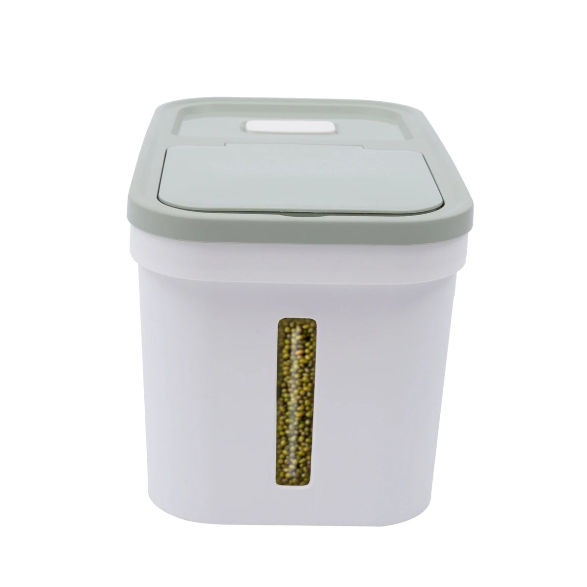 Airtight Rice Storage Container 22 Lbs Food-Grade PP Grain Dispenser with Measuring Cup for Rice Beans Flour &amp; Dry Food