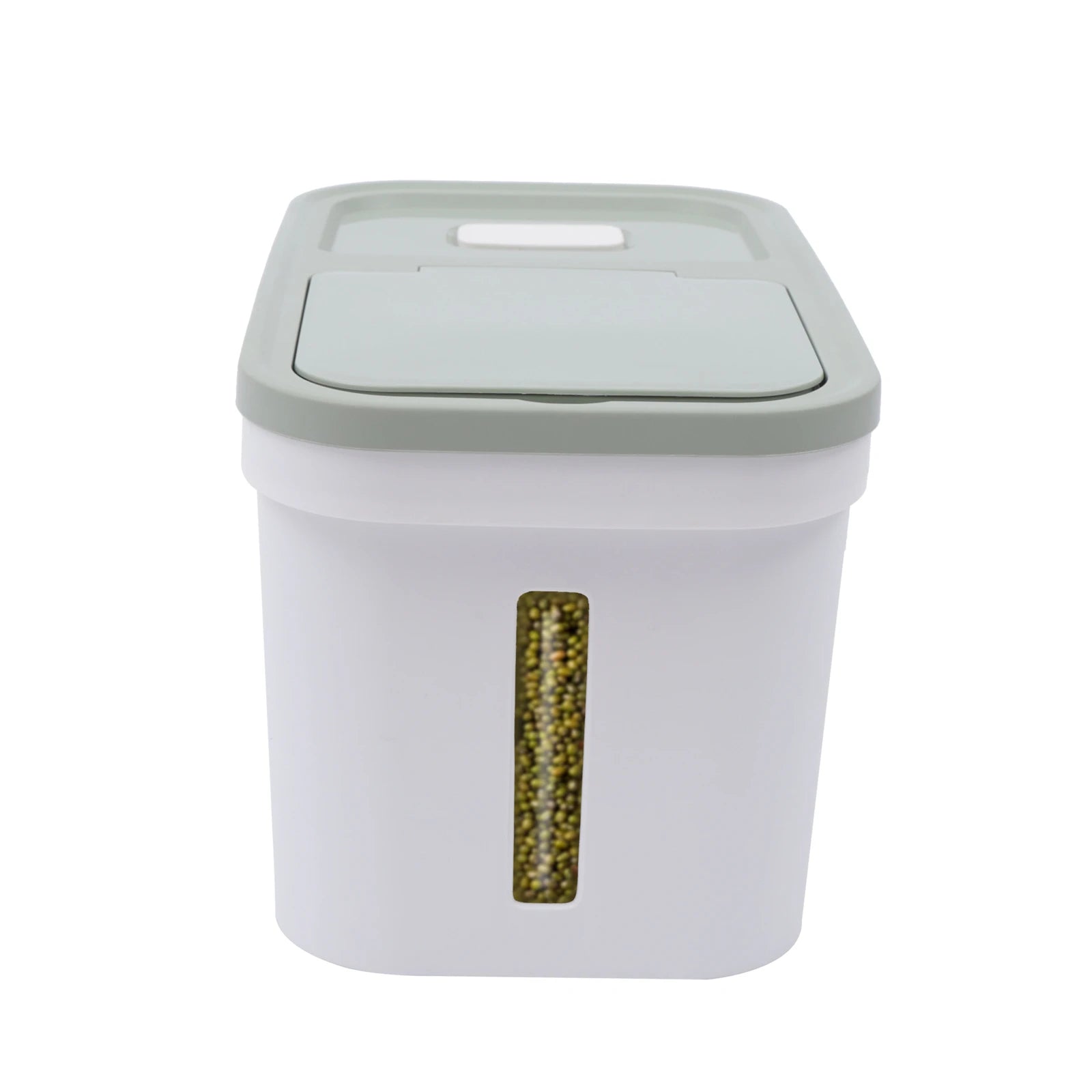 Airtight Rice Storage Container 22 Lbs Food-Grade PP Grain Dispenser with Measuring Cup for Rice Beans Flour & Dry Food