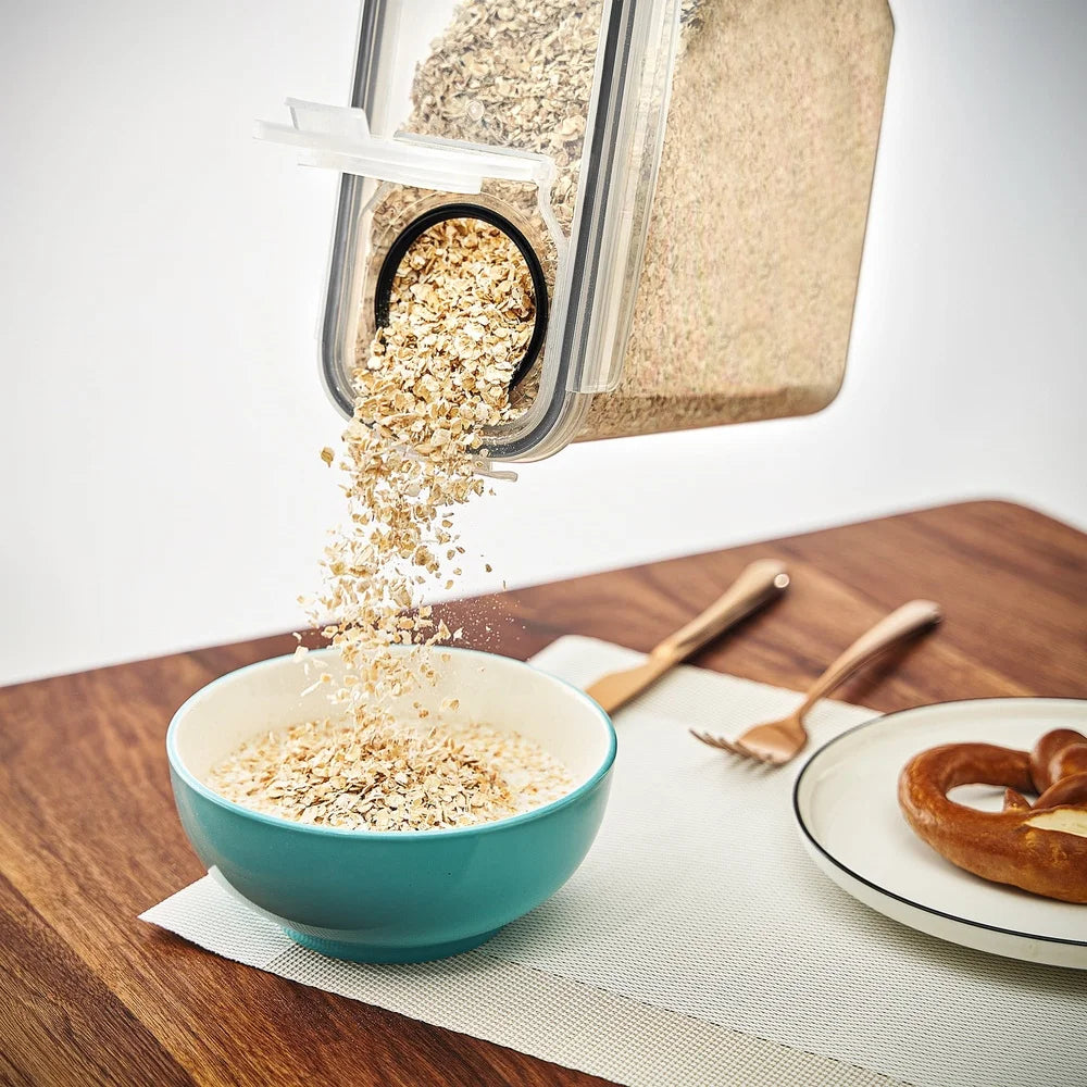 Clear Plastic Cereal Dispenser for Kitchen Pantry Organization