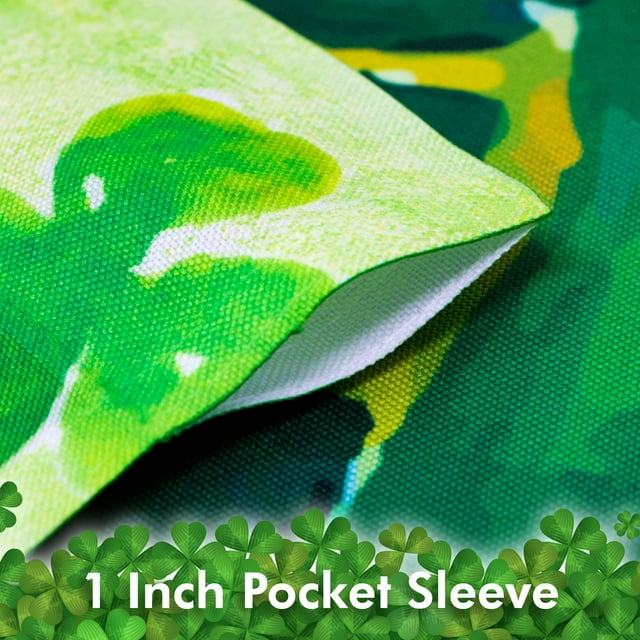 St Patrick's Day Garden Flag Leprechaun Hat Seasonal Outdoor Flag (12" x 18")