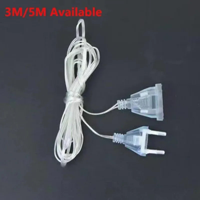 Power Extension Cable 5 Meter EU Plug for LED Lights