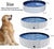 Pool Dog Foldable Pet Swimming Tub with Hard Plastic, 63"x 12"