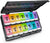 Pill Case Medicine Organizer, Push Button 7 Day Pill Box, Rainbow