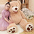 51" Big Teddy Bear Stuffed Animals with Footprints for Gifts this Valentines Day