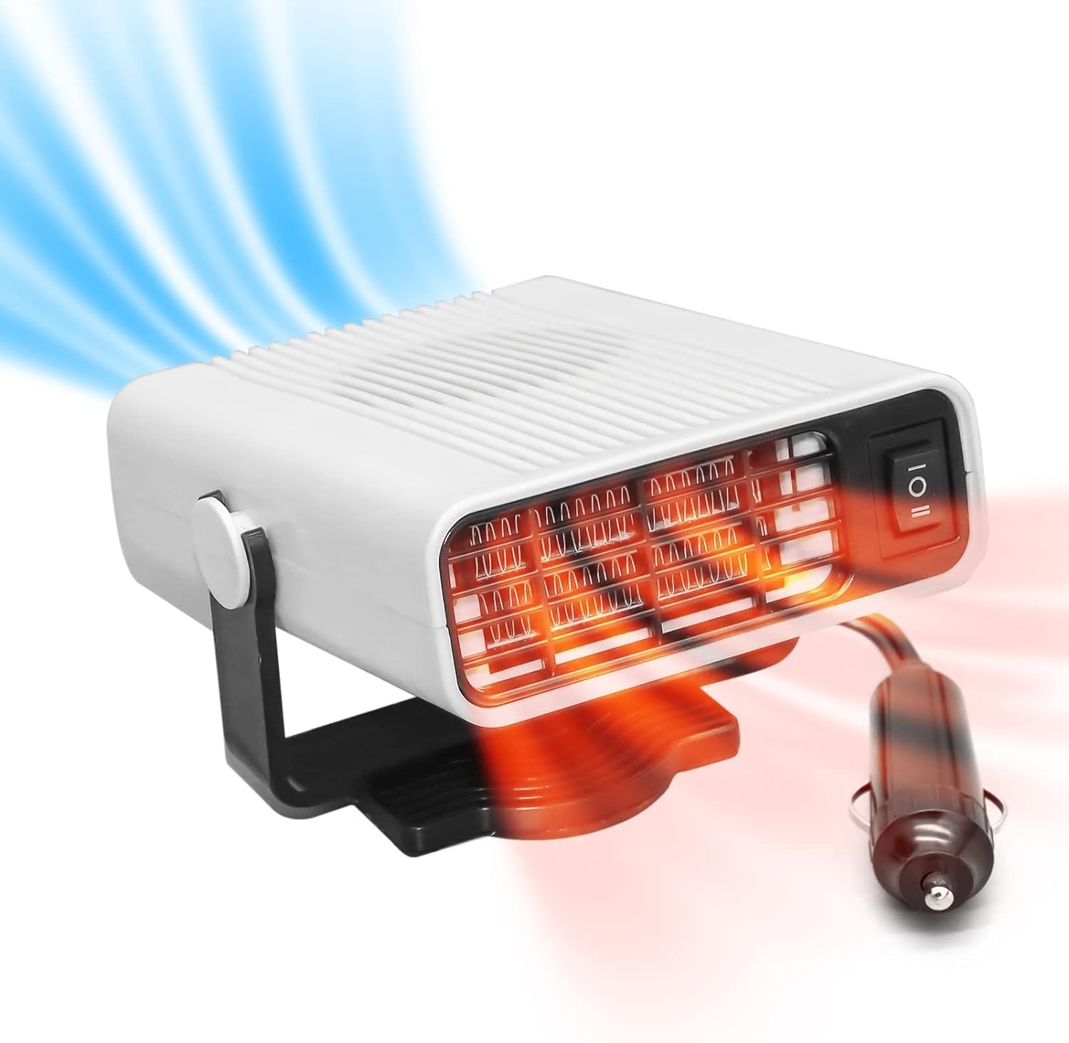 Portable Car HeaterPortable 150W Fast Heating Car Windshield Defroster Anti-Fog Defogger, White