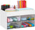 Desk Organizer Office Desktop Organizer with Drawer Storage Box (White)