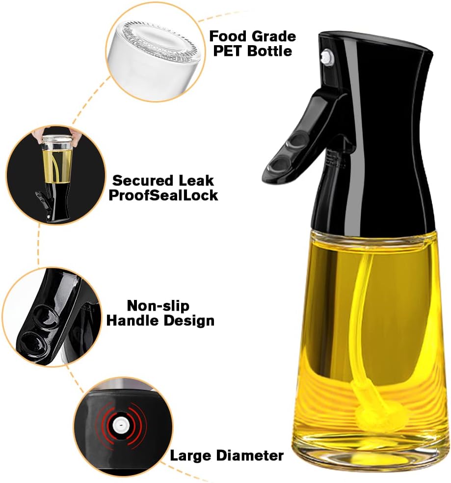 Oil Sprayer Bottle with Brush for Cooking 180mL